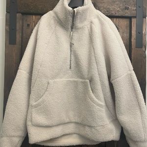 Lululemon M/L Sherpa Quarter Zip Pullover Jacket